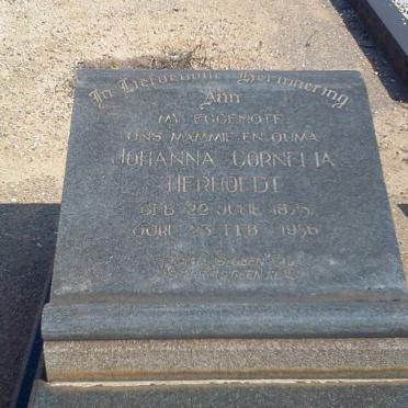 HERHOLDT Johanna Cornelia 1875-1956
