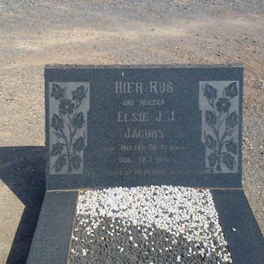 JACOBS Elsie J.J. nee MULLER 18??-19?7