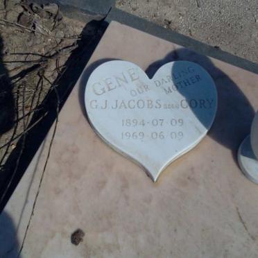 JACOBS G.J. nee CORY 1894-1969