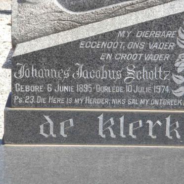 KLERK Johannes Jacobus Scholtz, de 1895-1974 &amp; Anna Martha DE KLERK 1905-1985