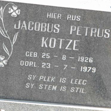 KOTZE Jacobus Petrus 1926-1979