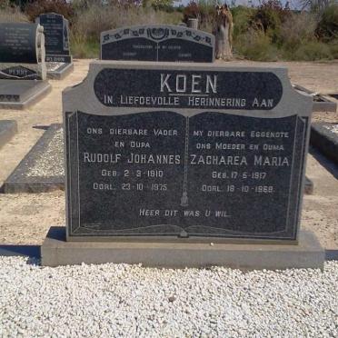 KOEN Rudolf Johannes 1910-1975 &amp; Zacharea Maria 1917-1968