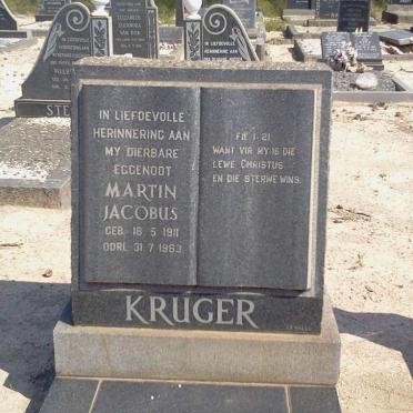 KRUGER Martin Jacobus 1911-1963