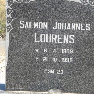 LOURENS Salmon Johannes 1909-1990