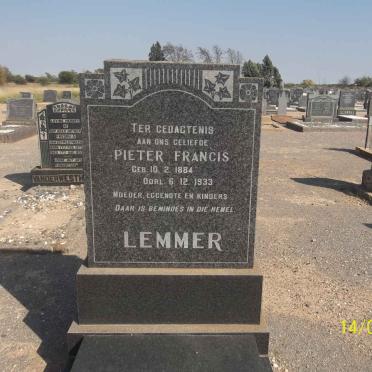 LEMMER Pieter Francis 1884-1933