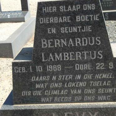 LEVY Bernardus Lambertus 1968-1969