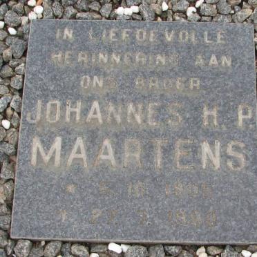 MAARTENS Johannes H.P. 1905-1980