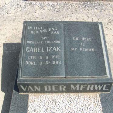 MERWE Carel Izak, van der 1912-1966