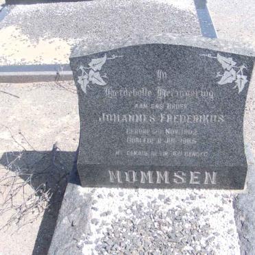 MOMMSEN Johannes Frederikus 1902-19?5