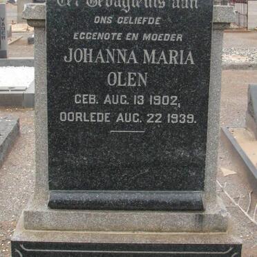 OLEN Johanna Maria 1902-1939