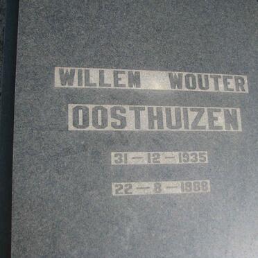 OOSTHUIZEN Willem Wouter 1935-1988