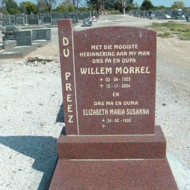 PREEZ Willem Morkel, du 1925-2004 &amp; Elizabeth Maria Susanna 1930-