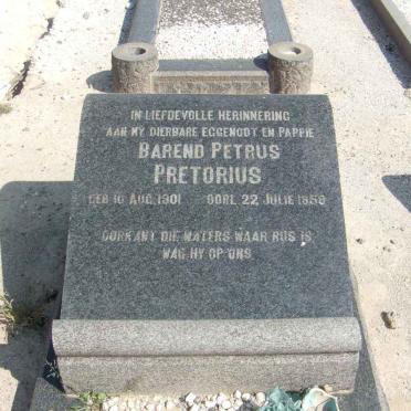 PRETORIUS Barend Petrus 1901-1958