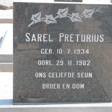 PRETORIUS Sarel 1934-1982