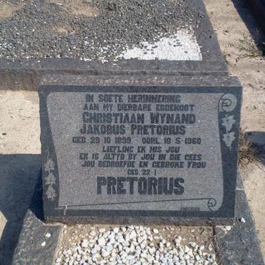 PRETORIUS Christiaan Wynand Jakobus 1899-1960