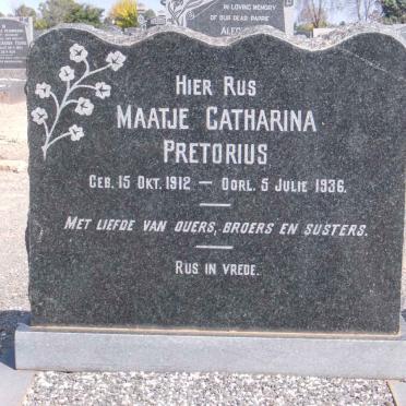 PRETORIUS Maatje Catharina 1912-1936