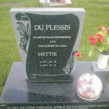 PLESSIS Hettie, du 1917-2001