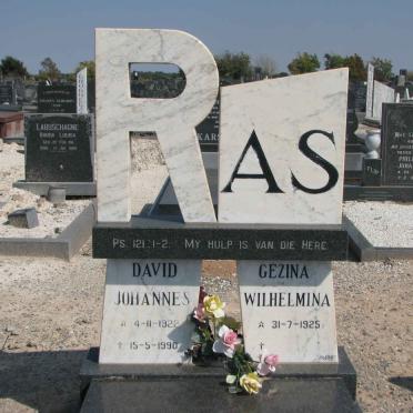 RAS David Johannes 1922-1990 &amp; Gezina Wilhelmina 1925-