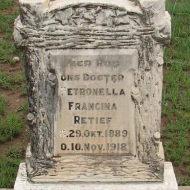 RETIEF Petronella Francina 1889-1918