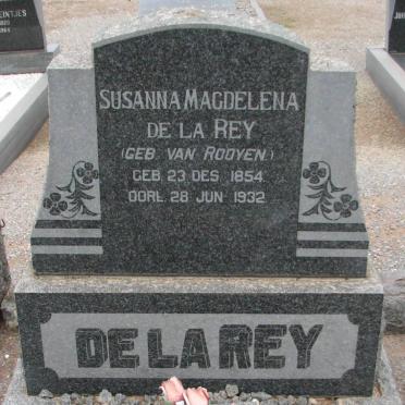 REY Susanna Magdelena, de la nee VAN ROOYEN 1854-1932