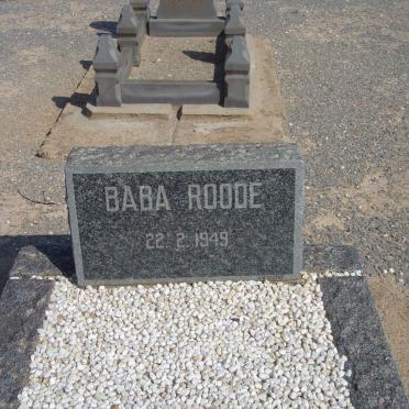 ROODE Baba 1949-1949