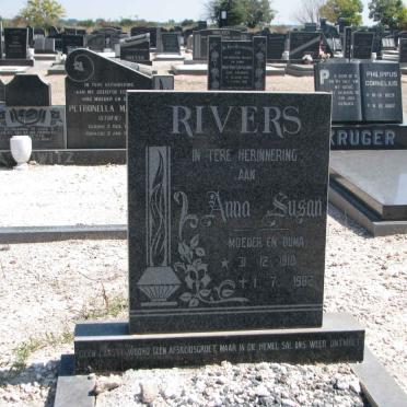 RIVERS Anna Susan 1910-1982