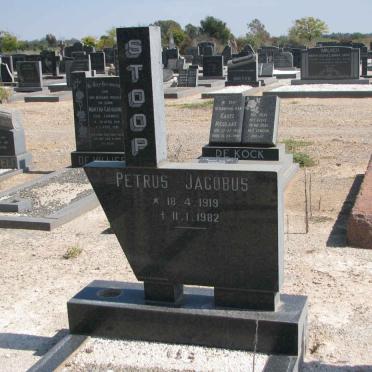 STOOP Petrus Jacobus 1919-1982