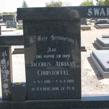 SWART Jacobus Adriaan Christoffel 1918-1989