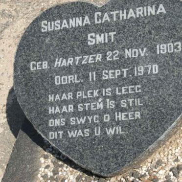 SMIT Susanna Catharina nee HARTZER 1903-1970