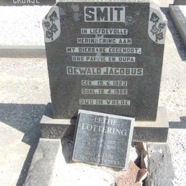 SMIT Dewald Jacobus 1923-1968 :: LOTTERING Lettie