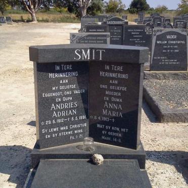 SMIT Andries Adrian 1912-1991 &amp; Anna Maria 1913-