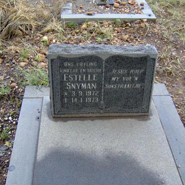 SNYMAN Estelle 1972-1973