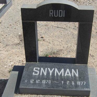 SNYMAN Rudi 1970-1977