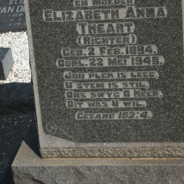 THEART Elizabeth Anna nee RICHTER 1894-1948