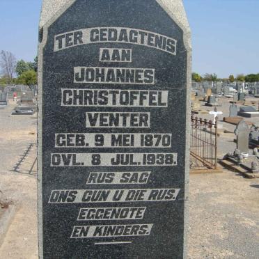 VENTER Johannes Christoffel 1870-1938