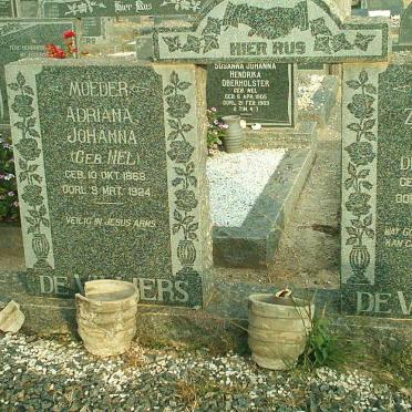 VILLIERS Zacharias Petrus, de 1866-1953 &amp; Adriana Johanna NEL 1868-1924