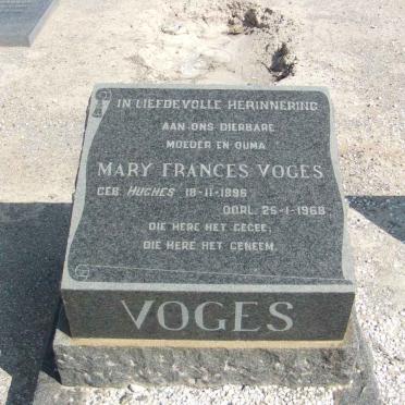VOGES Mary Frances nee HUGHES 1896-1968