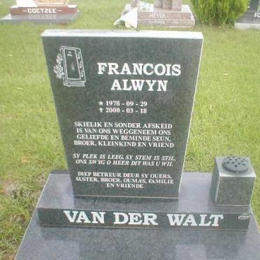 WALT Francois Alwyn, van der 1978-2000