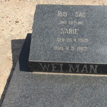 WELMAN Sarie 1963-1963