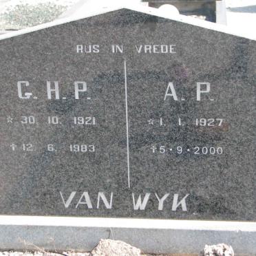 WYK G.H.P., van 1921-1983 &amp; A.P. 1927-2000