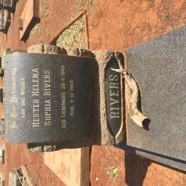 RIVERS Hester Helena Sophia nee LIEBENBERG 1886-1965