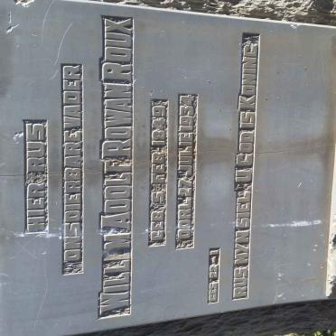 ROUX Willem Adolf Rowan 1849-1934