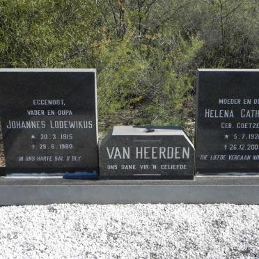 HEERDEN Johannes Lodewikus, van 1915-1980 &amp; Helena Catharina COETZEE 1921-2004