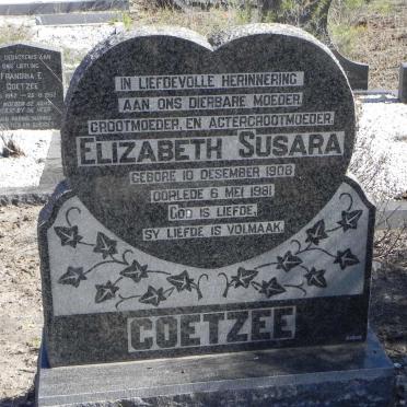 COETZEE Elizabeth Susara 1908-1981