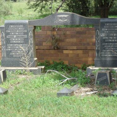 CRONJE Frans Johannes 18?0-1952 &amp; Petronella Jacoba 18??-1963