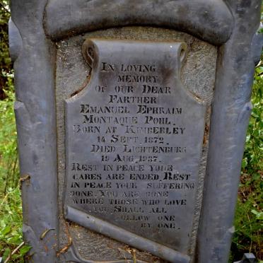 POHL Emanuel Ephraim Montaque 1872-1937