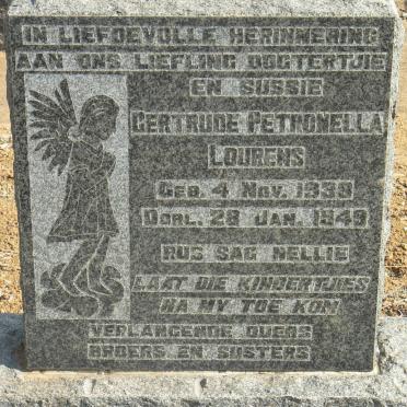 LOURENS Gertrude Petronella 1938-1949