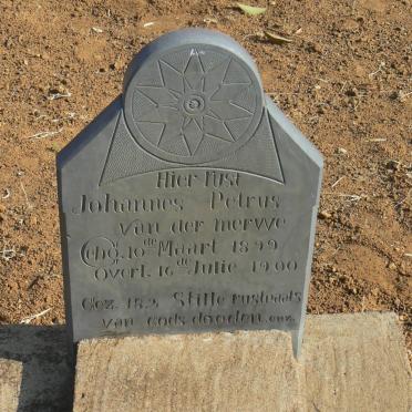 MERWE Johannes Petrus, van der 1899-1900