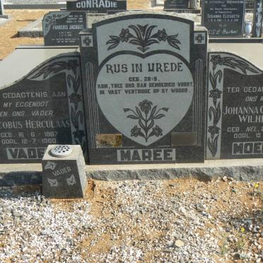 MAREE Jacobus Herculaas 1887-1960 &amp; Johanna Catharina Wilhelmina NEL 1902-1979