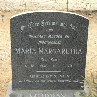 MURRAY Maria Margaretha geb SMIT 1904-1973